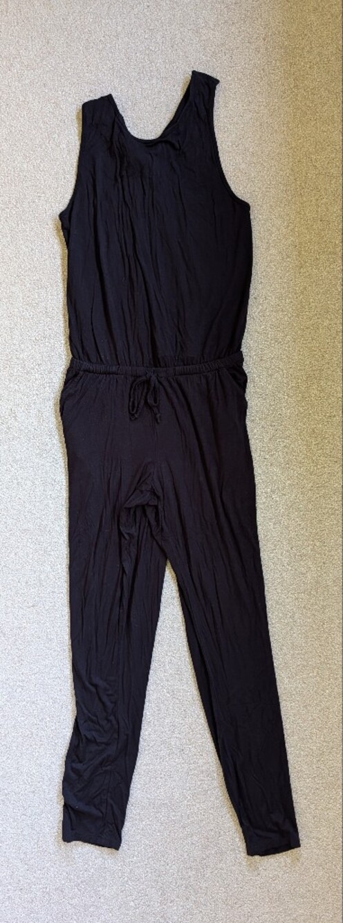 BB Dakota Black Sleeveless Drawstring Jumpsuit Small